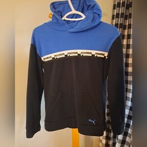 Puma Kids Blue and Black Hoodie